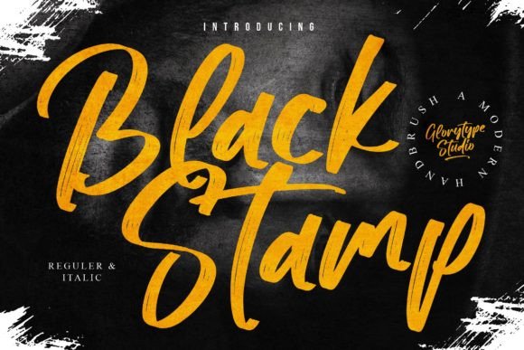 Black Stamp: The Handwritten Brush Script Font for Crafters