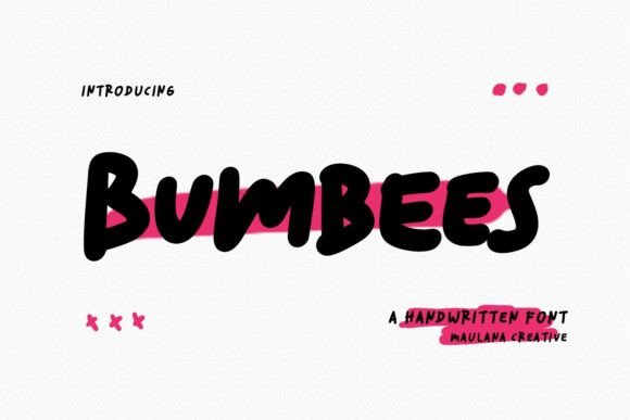 Bumbees Font Review: A Casual Marker Handwritten Typeface for Creative Brands