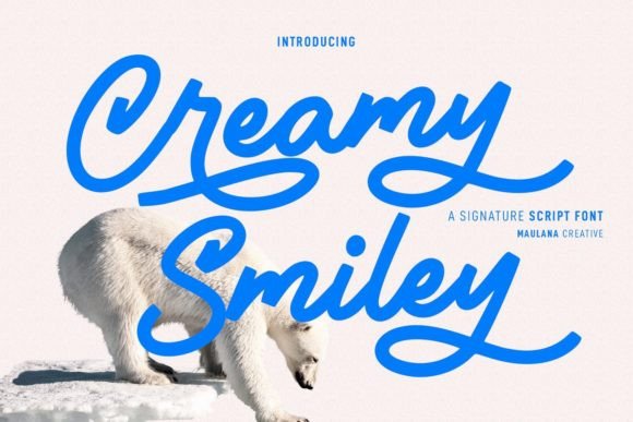 Creamy Smiley: The Perfect Handwritten Typeface for Your Creative Shop