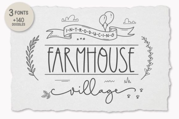 Farmhouse Village: A Playful Typeface for Modern Brand Identity