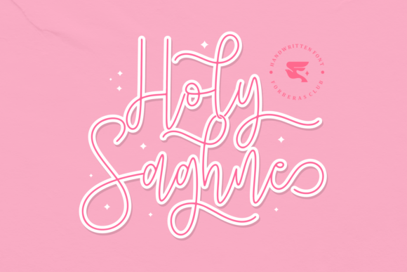 Holy Saghne: The Elegant Script Font That Makes Campaigns Stand Out