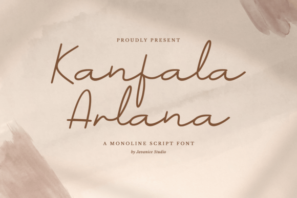 Kanfala Arlana: The Monoline Script Typeface for Modern Web Design
