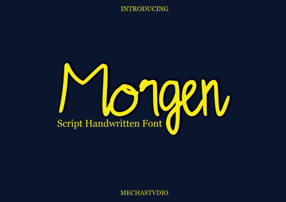 Morgen: The Playful Script Font for Handmade Labels and Signs