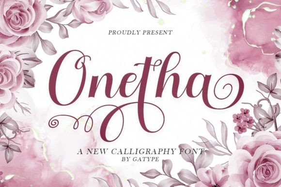 Onetha: The Elegant Script Font for Editorial Design