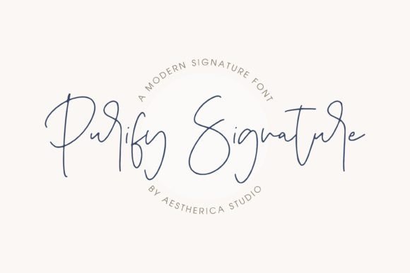 Purify Signature Typeface: A Modern Script for Digital Branding