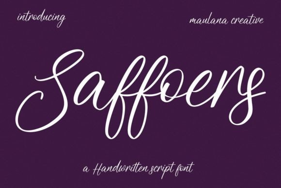 Saffoers: The Script Typeface That Elevates Campaign Visuals