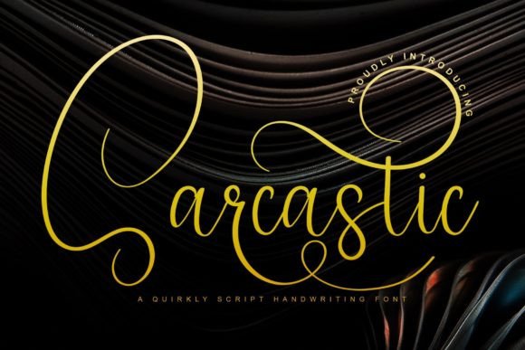 Sarcastic Font: A Romantic Handwritten Typeface for Brand Warmth