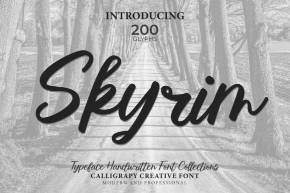 Skyrim: A Handwritten Font for Modern Web Design