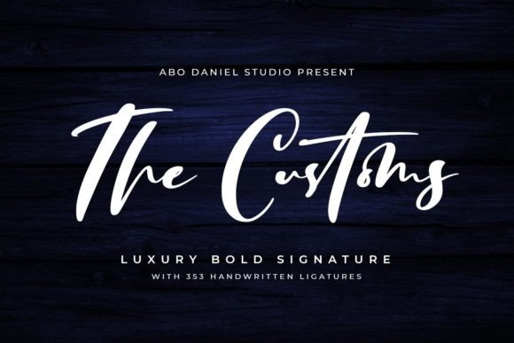 The Customs: A Handwritten Typeface for Modern Web Design
