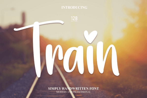 Train: The Perfect Handwritten Script Font for Your Craft Projects