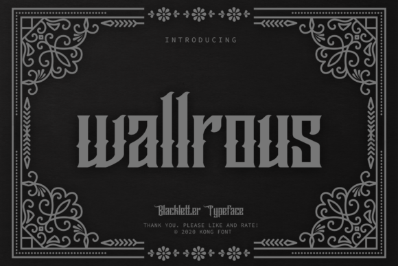 Wallrous: The Blackletter Typeface That Brings Handmade Brands to Life